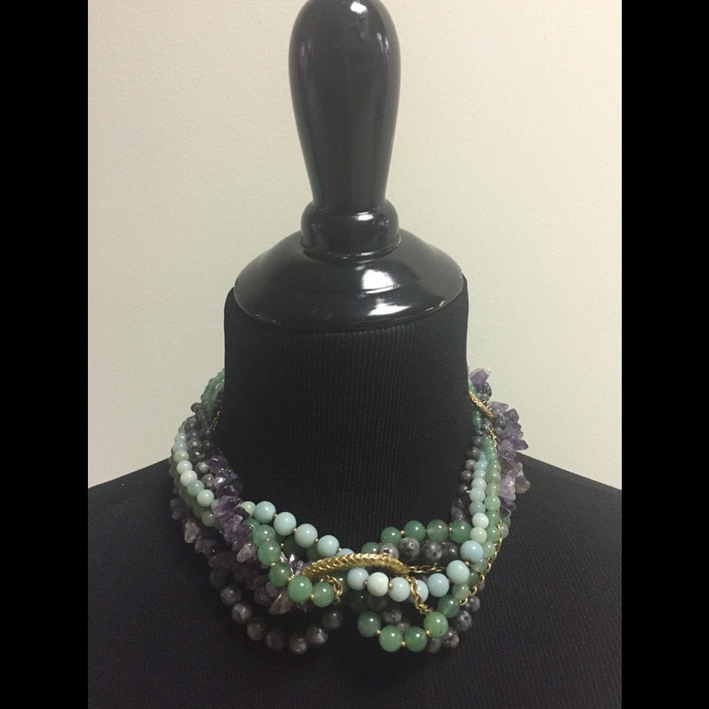 Beaded necklace purchased at Saks Fifth Avenue.